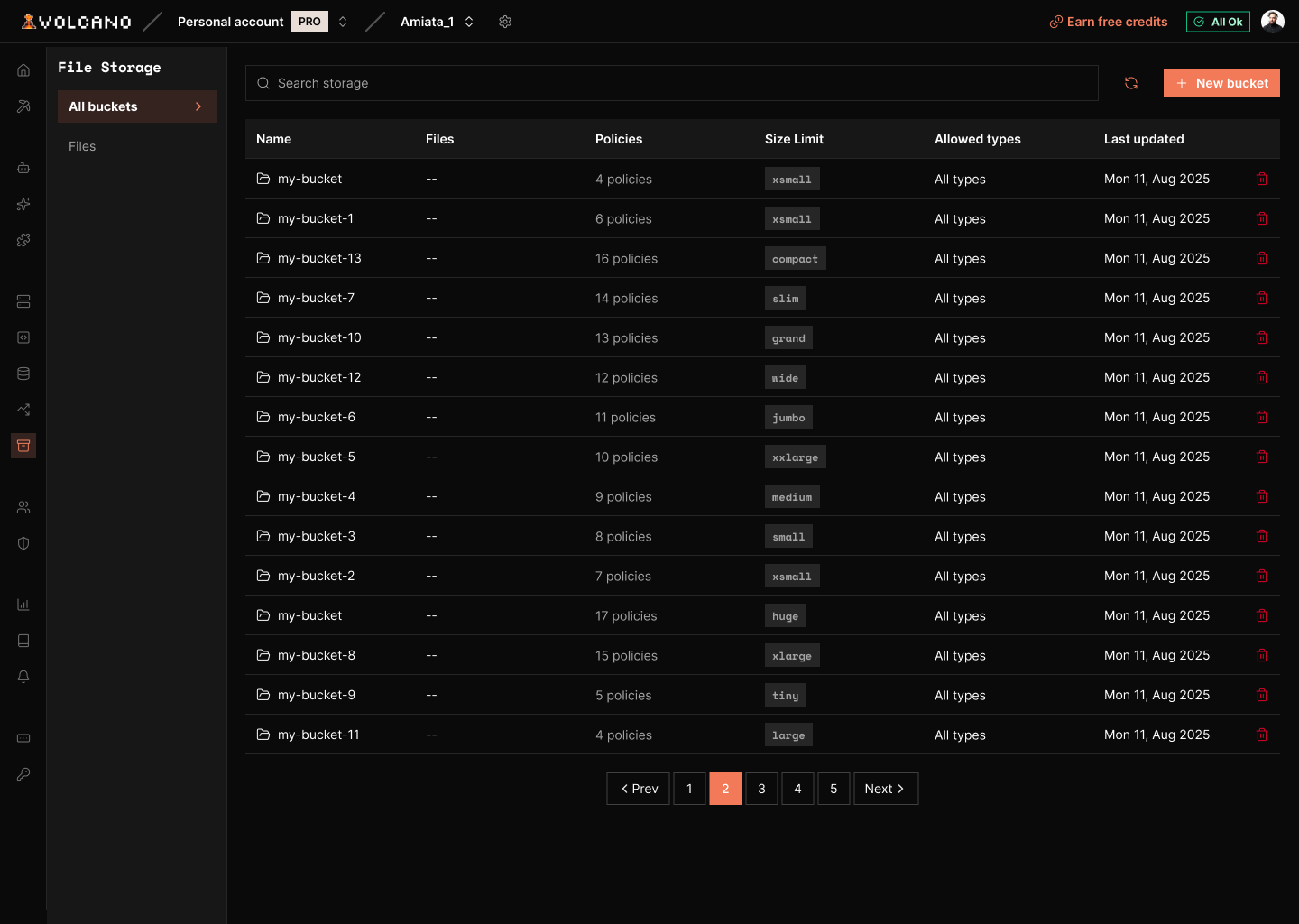 File Storage product screenshot